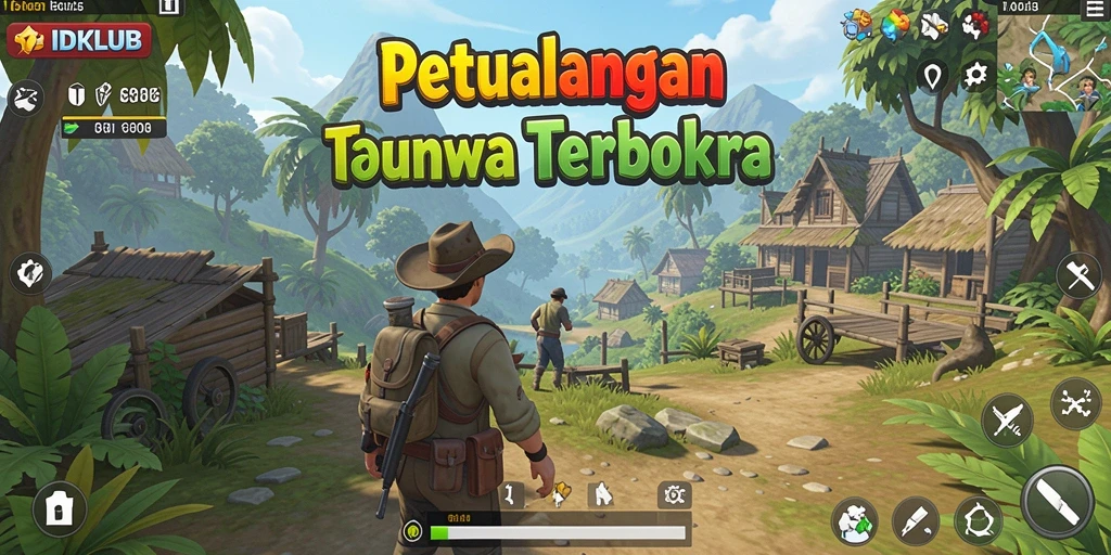 Screenshot IDKLUB menampilkan momen eksplorasi epik di dunia terbuka.
