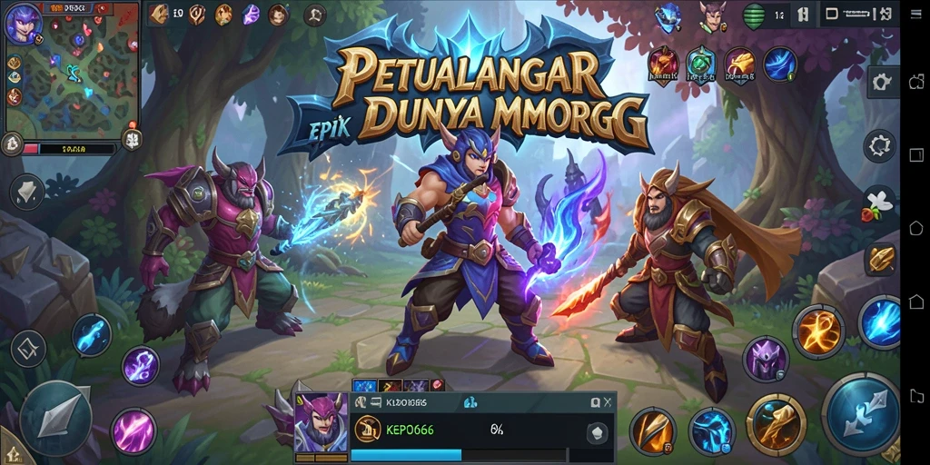 Tampilan gameplay seru dalam dunia KEPO66 yang penuh petualangan.