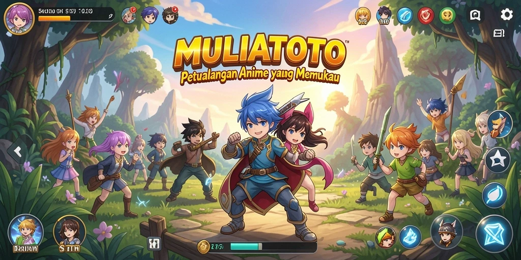 Tampilan gameplay menarik dalam MULIATOTO.