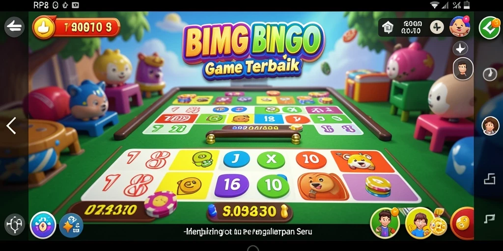 Tampilan gameplay seru Bingo di RP8 yang menggugah semangat.