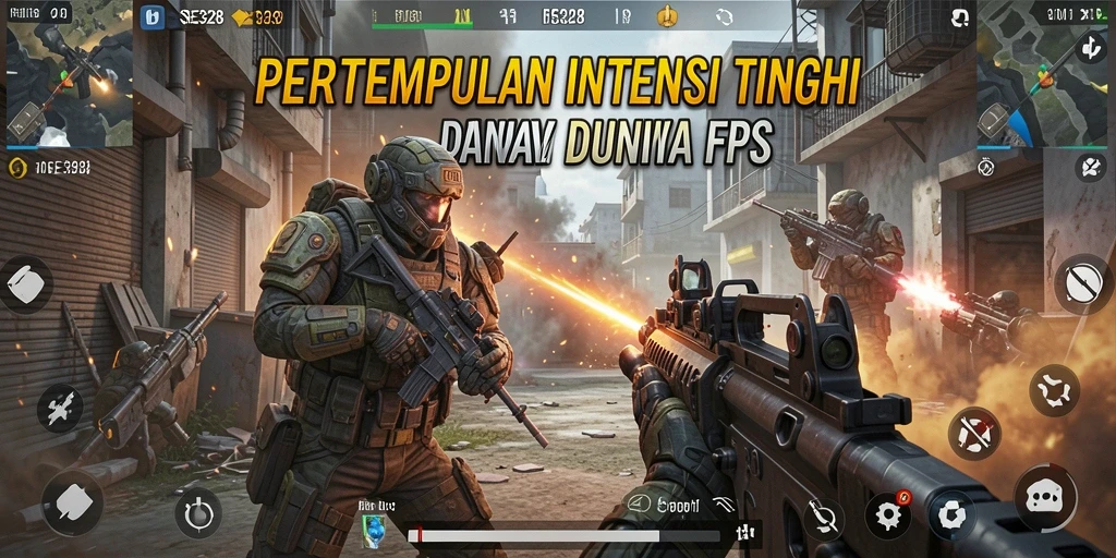 Tampilan mendebarkan dari gameplay FPS di SE328.